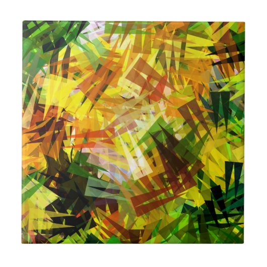 夏の木 タイル (正面)