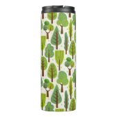 夏の木:緑のシームレスなパターン タンブラー (裏面)