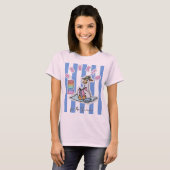 夏の本の愛好家のためのアヒルの読書の本 Tシャツ (正面フル)