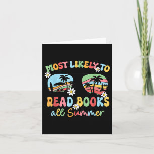 夏の本好き読の人の中で本を読む可能性が最も高い カード