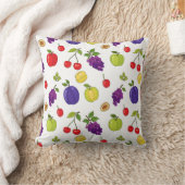 夏の果実のパターン – カラフル季節のデザイン クッション (ブランケット)