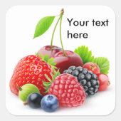 夏の果実 スクエアシール (正面)