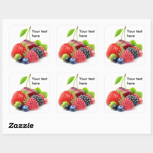 夏の果実 スクエアシール (シート)