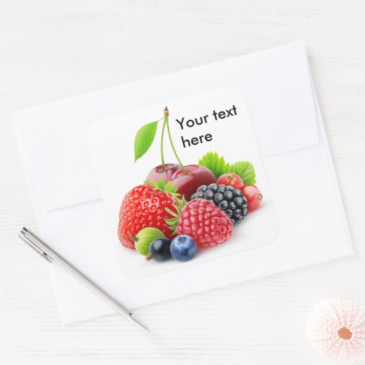 夏の果実 スクエアシール (封筒)