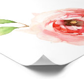 夏の果物と緑の赤ちゃんシャワー歓迎サイン ポスター (角)