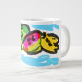 夏の果物の喜び ジャンボコーヒーマグカップ (正面右)