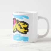 夏の果物の喜び ジャンボコーヒーマグカップ (右)