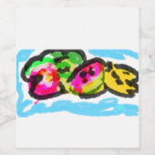 夏の果物の喜び ワインラベル (シングルラベル)
