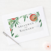 夏の果物の封筒シール 長方形シール (封筒)