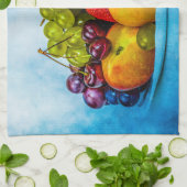 夏の果物 キッチンタオル (折り畳み)