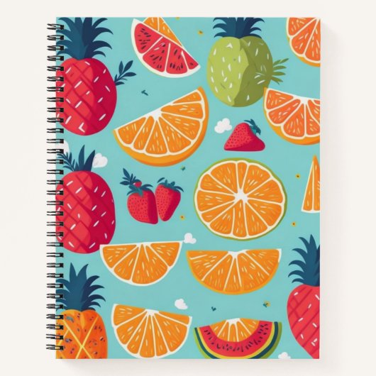 夏の果物： ノートブック (正面)