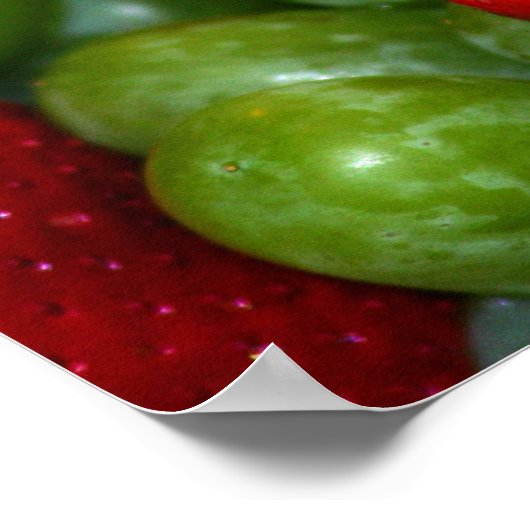 夏の果物 ポスター (角)