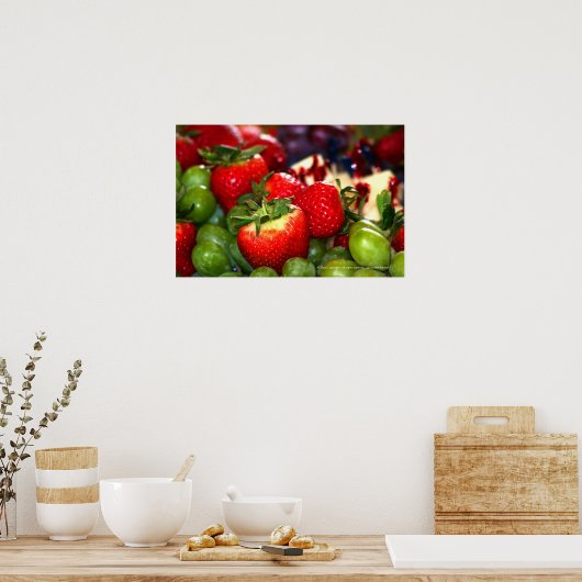 夏の果物 ポスター (キッチン)