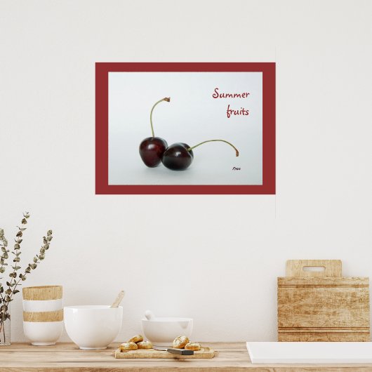夏の果物 ポスター (キッチン)