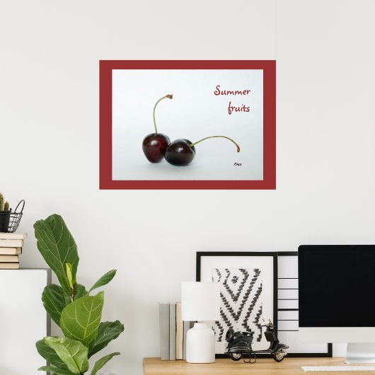夏の果物 ポスター (ホームオフィス)