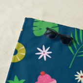 夏の果物、熱帯離れの、アイスクリーム名 ビーチタオル (インサイチュ)