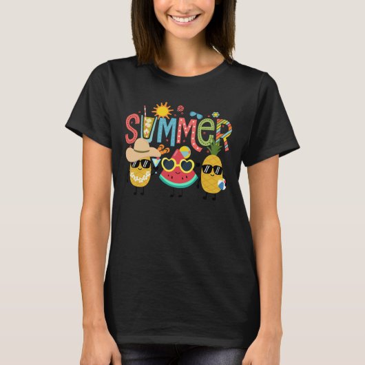 夏の果物 Tシャツ (正面)