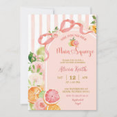 夏の柑橘フルーツ ブライダルシャワーの招待状 招待状 (正面)