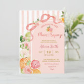 夏の柑橘フルーツ ブライダルシャワーの招待状 招待状 (スタンド正面)