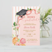 夏の柑橘フルーツ 卒業パーティー招待状 招待状 (スタンド正面)