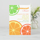 夏の柑橘類は招待状をスライスします 招待状 (スタンド正面)