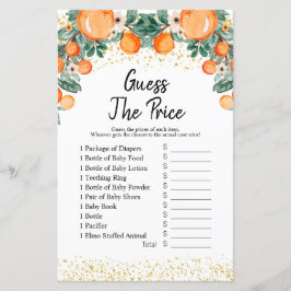 夏の柑橘類オレンジ価格ゲームを推測