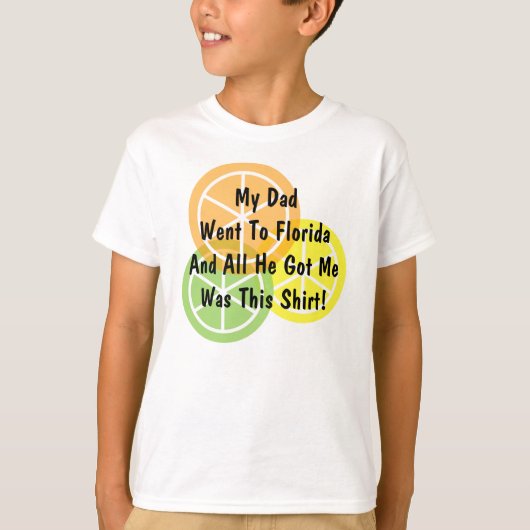 夏の柑橘類-パパはフロリダに行きました- Tシャツ (正面)