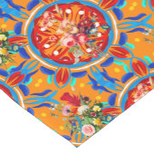 夏の柑橘類,ボホ,ボヘミア,フローラ 地中海の ショートテーブルランナー (コーナー)