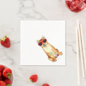 夏の柴犬 スタンダードカクテルナプキン (インサイチュ)