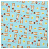 夏の柴犬 ファブリック (見本)