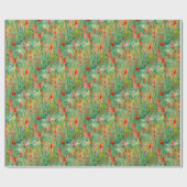 夏の栄光の野原の花の壁紙 ラッピングペーパー (フラット)