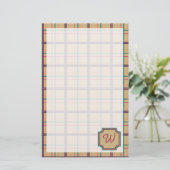 夏の格子文房具 便箋 (スタンド正面)