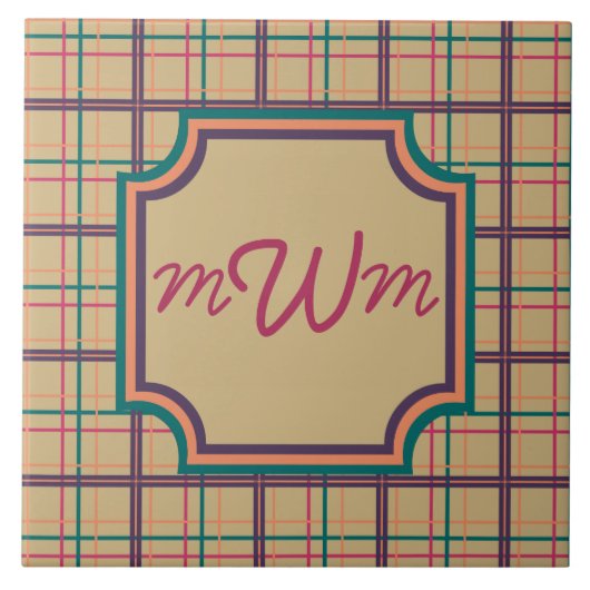 夏の格子瓦 タイル (正面)