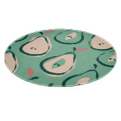 夏の梨：新鮮な果実のパターン。 カッティングボード (角)