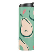 夏の梨：新鮮な果実のパターン。 タンブラー (回転左)