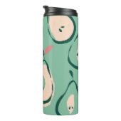 夏の梨：新鮮な果実のパターン。 タンブラー (回転右)