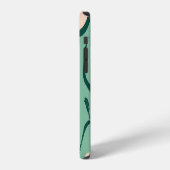 夏の梨:新鮮な果実のパターン。 iPhoneケース (左側面)