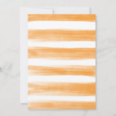 夏の森の動物たちオレンジのかんきつのベビーシャワー サンキューカード (裏面)