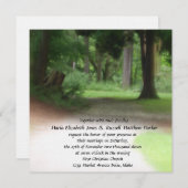 夏の森林結婚式 招待状 (正面/裏面)