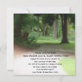 夏の森林結婚式 招待状 (正面)