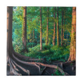 夏の森林 タイル (正面)