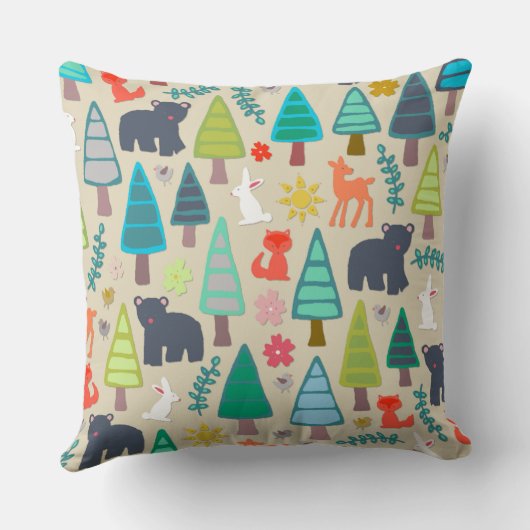 夏の森 クッション (裏面)