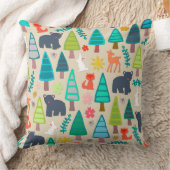 夏の森 クッション (ブランケット)