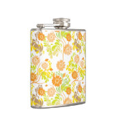 夏の植物のパターン フラスク (右)