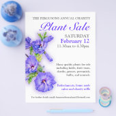 夏の植物の販売ハイビスカスアートプロモーションフライヤー チラシ (シングル)