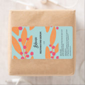 夏の植物血清ドロッパーボトルラベル ラベル (インサイチュ)