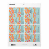 夏の植物血清ドロッパーボトルラベル ラベル (フルシート)