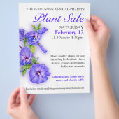 夏の植物販売 ハイビスカス アート プロモ フライヤー (手)