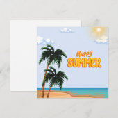 "夏の楽しいひととき!" シーズンカード (正面/裏面)