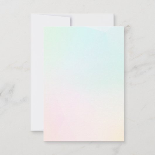 夏の楽しいアイスクリーム フォト バースデー パーティー サンキューカード (裏面)